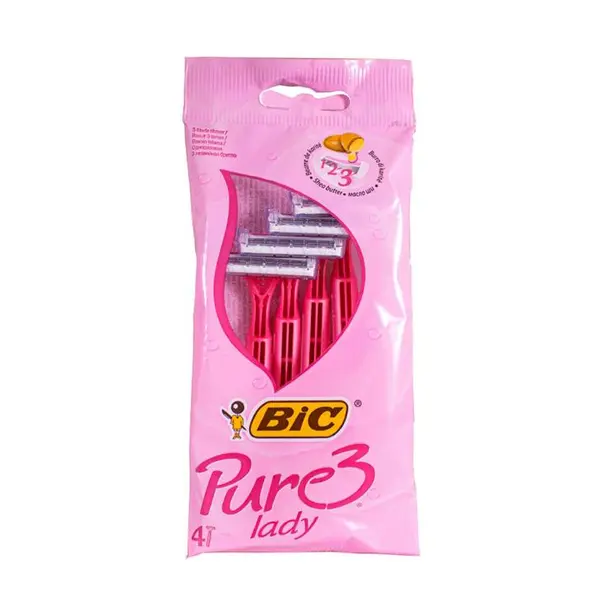خودتراش زنانه بیک Bic مدل Pure Lady بسته 4 عددی