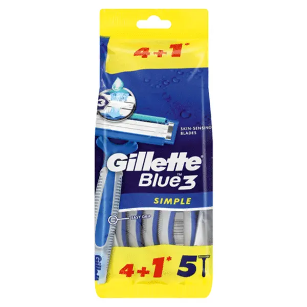 ژیلت یکبار مصرف مردانه Blue II تعداد 5 عددی - 2