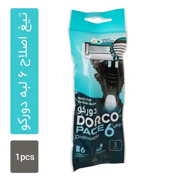ژیلت دورکو Dorco6 لبه صابوندار کره - بسته 1 عددی