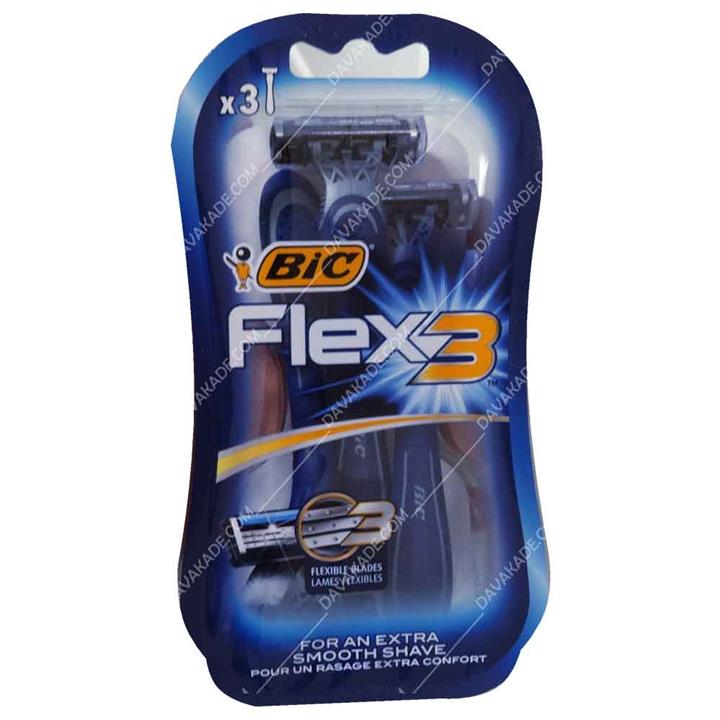 خود تراش بیک مدل Flex 3 بسته 3 عددی