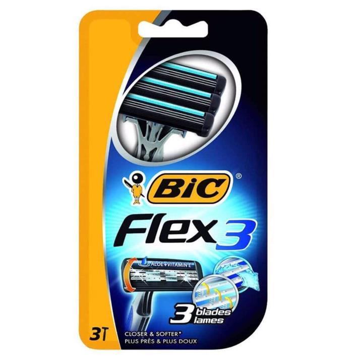 خود تراش بیک مدل Flex 3 بسته 3 عددی