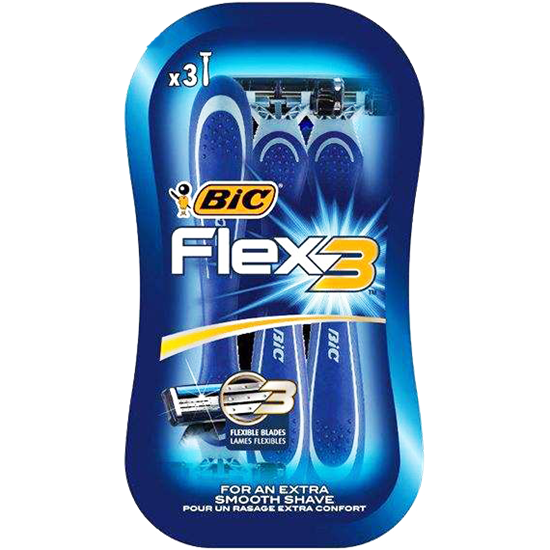 خود تراش بیک مدل Flex 3 بسته 3 عددی