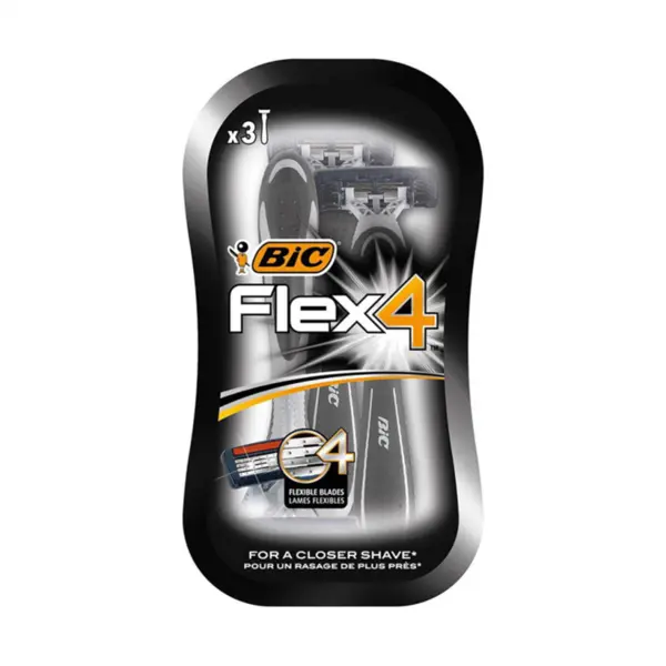 خود تراش بیک مدل Flex 4 بسته 3 عددی - 3