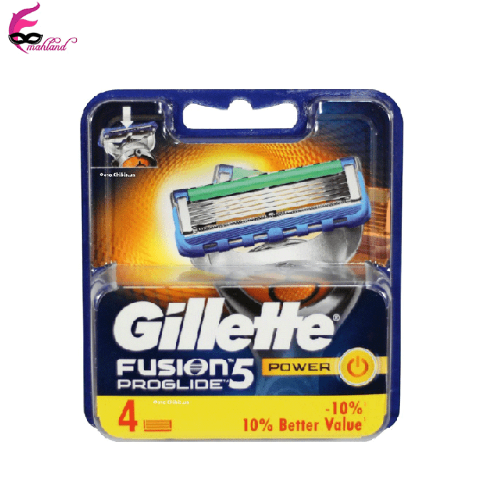 تیغ یدک ژیلت مدل Fusion Proglide Power بسته 4 عددی