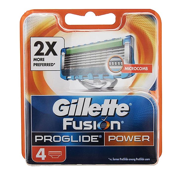 تیغ یدک ژیلت مدل Fusion Proglide Power بسته 4 عددی