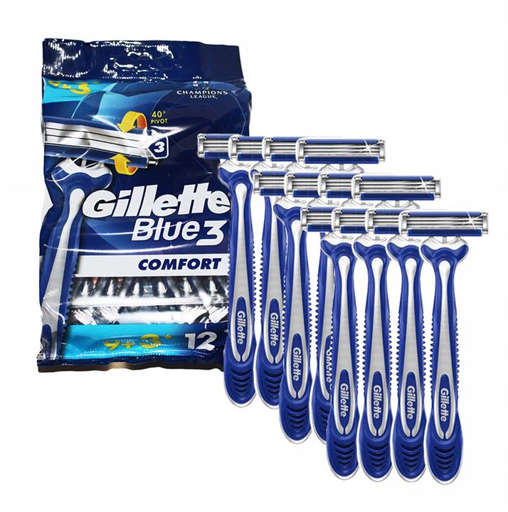 خودتراش ژیلت (Gillette) 12 عددی مدل Blue3