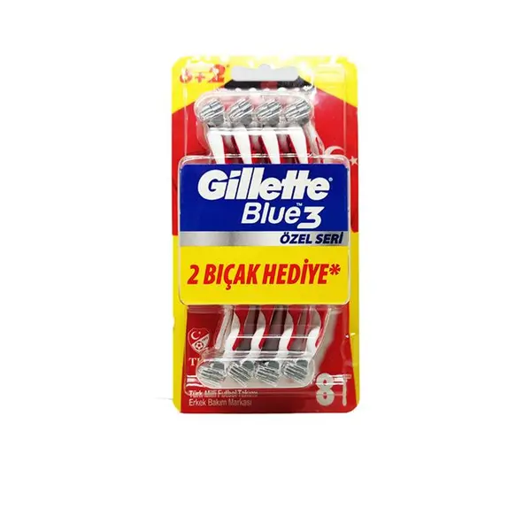خود تراش بلوتری ژیلت Gillette blue3 ozel seri بسته 8 عددی - 3