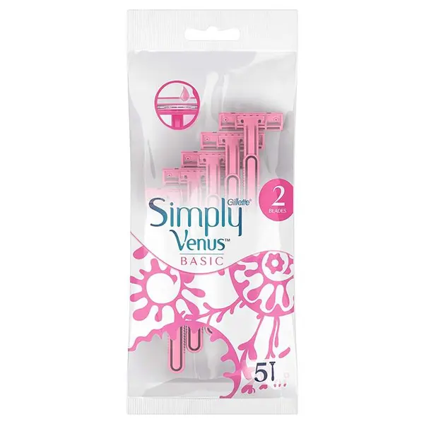 خودتراش ژیلت Gillette مدل Simply Venus 2 Basic بسته 5 عددی - 6