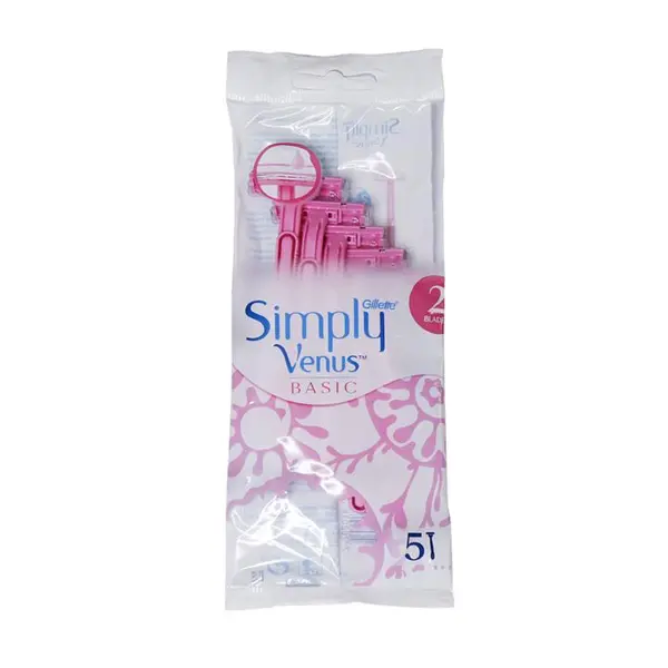 خودتراش ژیلت Gillette مدل Simply Venus 2 Basic بسته 5 عددی - 3