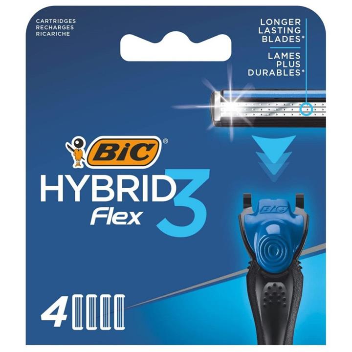 تیغ یدک بیک مدل Hybrid 3 FLex مجموعه 4 عددی