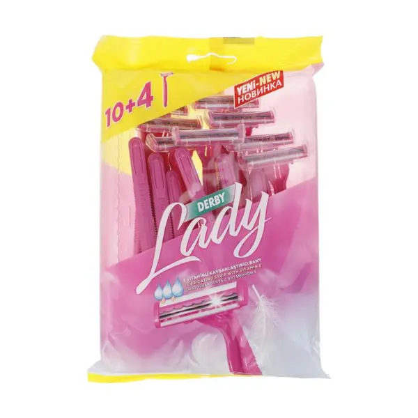 خود تراش دربی مدل Lady بسته 14 عددی