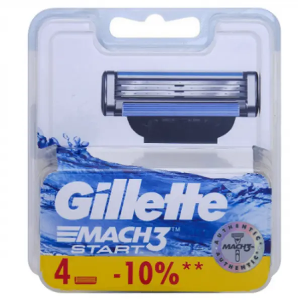 تیغ یدکی خودتراش ژیلت Mach3 start بسته 4 عددی - 3