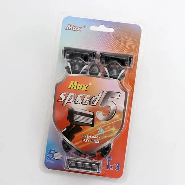 ژیلت Max speed خودتراش مکس 5 تیغ بسته 3 عددی - 3