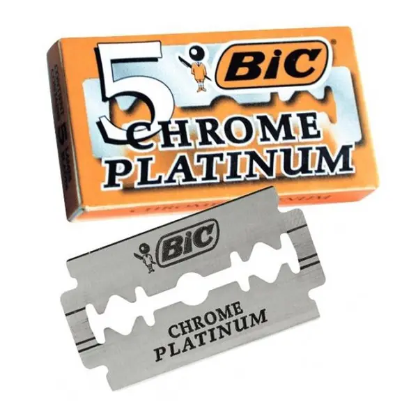 تیغ یدک بیک مدل Platinum Chromium Double Edge مجموعع 3 عددی - 5