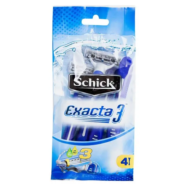 خودتراش شیک Schick مدل Exacta 3 بسته 4 عددی