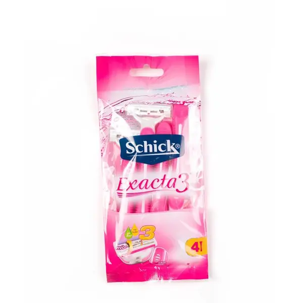 خودتراش شیک Schick مدل Exacta 3 بسته 4 عددی