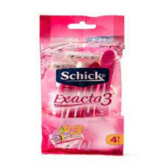 خودتراش شیک Schick مدل Exacta 3 بسته 4 عددی