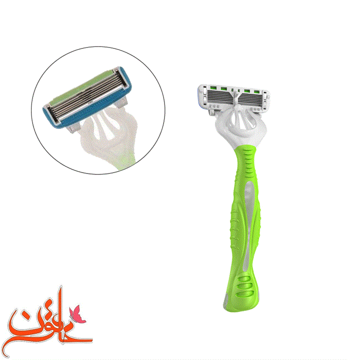 تیغ دورکو shai 6 مناسب بانوان بسته 1 عددی(6 لبه)