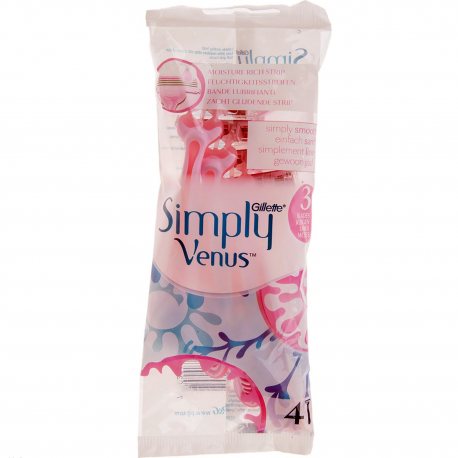 خود تراش ژیلت مدل Simply Venus بسته 4 عددی