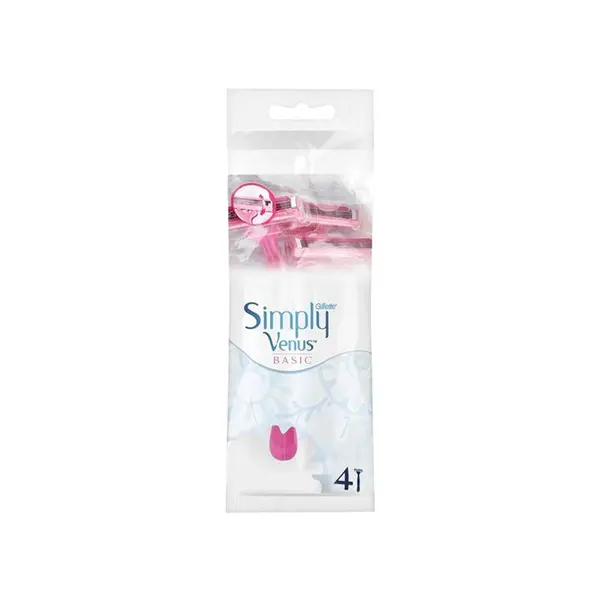 خود تراش ژیلت مدل Simply Venus basic سه لبه بسته 4 عددی - 3