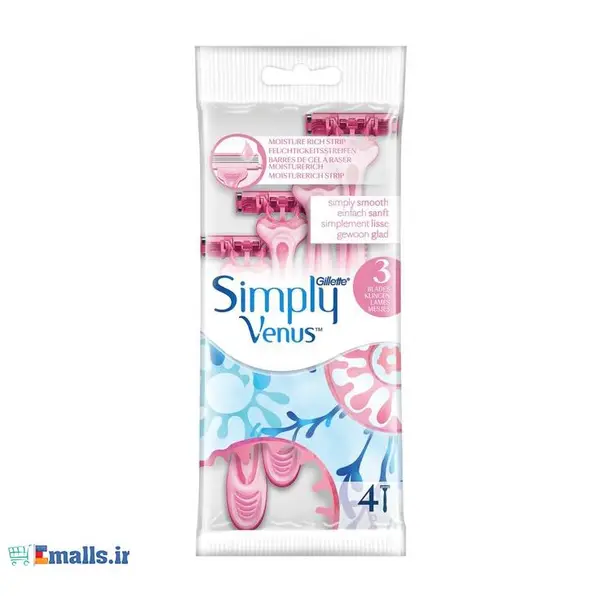 خود تراش ژیلت مدل Simply Venus 3 بسته 4 عددی - 4