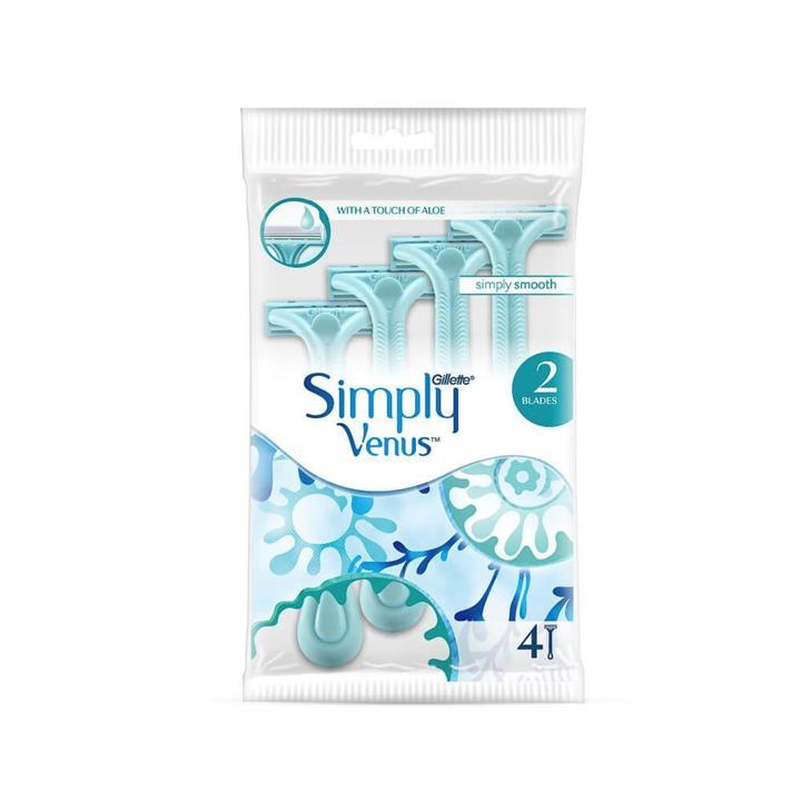 خود تراش ژیلت مدل Simply Venus بسته 4 عددی