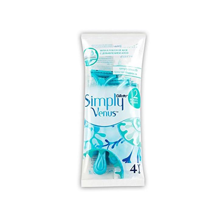 خود تراش ژیلت مدل Simply Venus 3 بسته 4 عددی