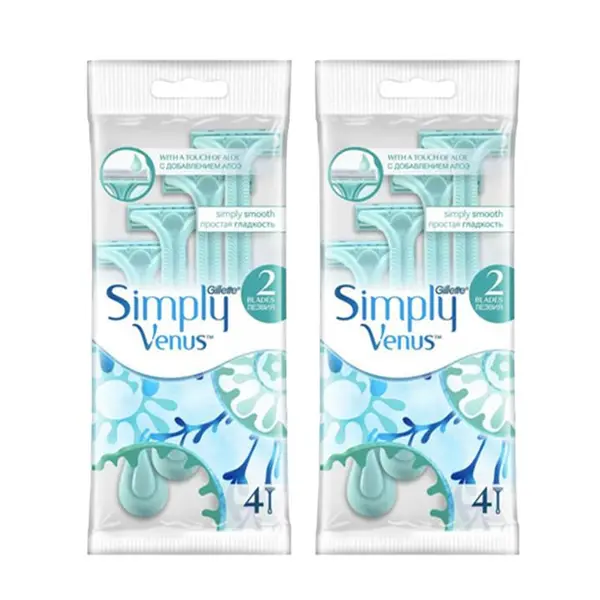 خودتراش ژیلت مدل Simply Venus Blue مجموعه 2 عددی