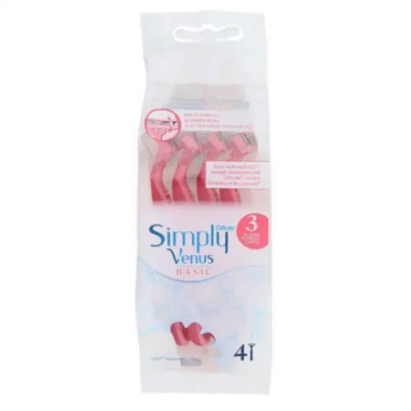 خودتراش ژیلت مدل Simply Venus BASIC بسته 4 عددی Gillette - 4