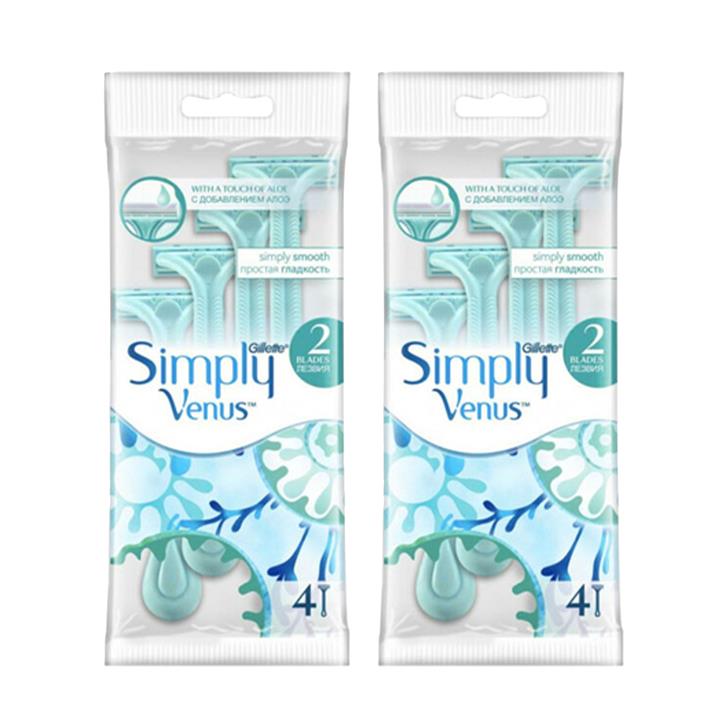 خودتراش ژیلت مدل Simply Venus Blue مجموعه 2 عددی