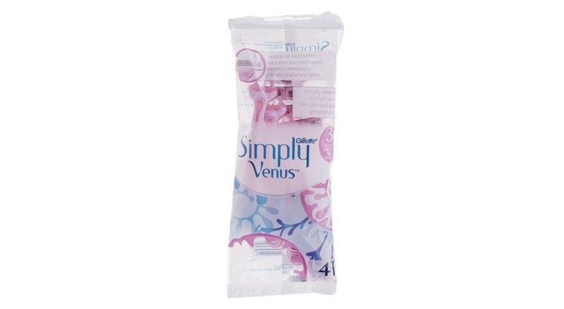 خود تراش ژیلت مدل Simply Venus 3 بسته 4 عددی