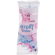 خود تراش ژیلت مدل Simply Venus 3 بسته 4 عددی