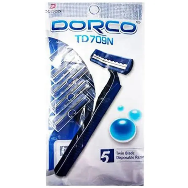 خودتراش و ژیلت یک بار مصرف ساده دورکو مدل td709n بسته 5 عددی - 2