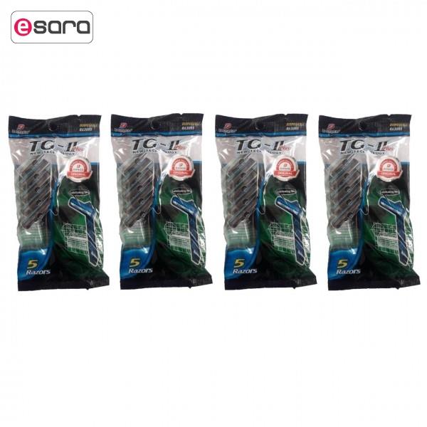 خودتراش مردانه دورکو مدل TG-II Plus چهار بسته 5 عددی