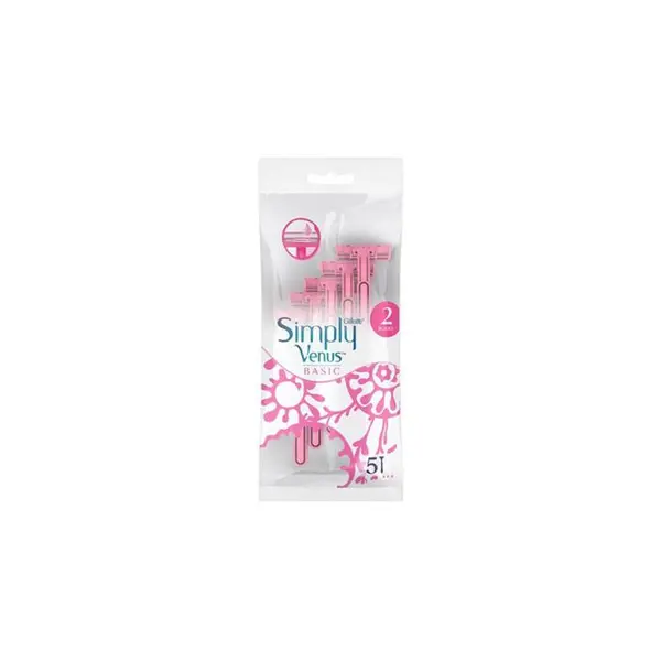 تیغ ژیلت پفکی ونوس صورتی دو لبه ۵ عددی venus gillette - 4
