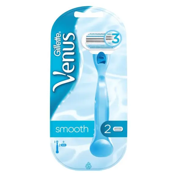 خود تراش ژیلت مدل Venus smooth به همراه یدک اصلاح بسته 2 عددی - 4