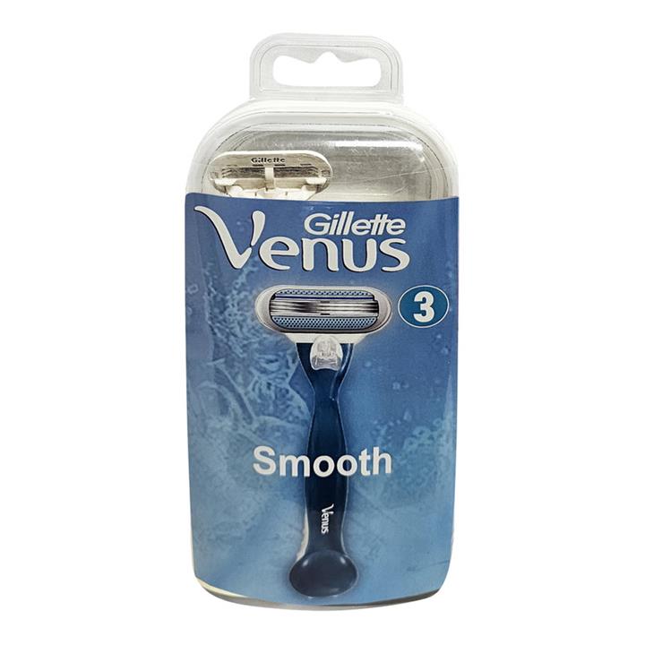 خود تراش ژیلت مدل ونوس Venus Smooth سه تیغه به همراه تیغ یدک