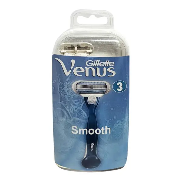 خود تراش ژیلت مدل ونوس Venus Smooth سه تیغه به همراه تیغ یدک