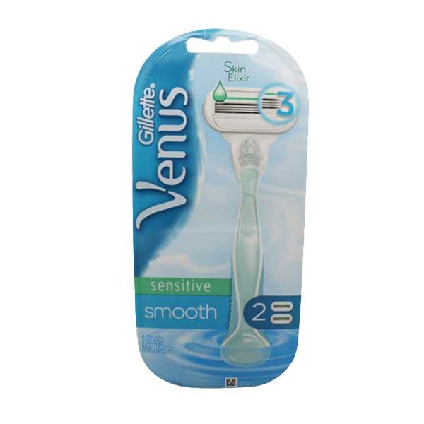 خود تراش ژیلت مدل Venus smooth به همراه یدک اصلاح بسته 2 عددی