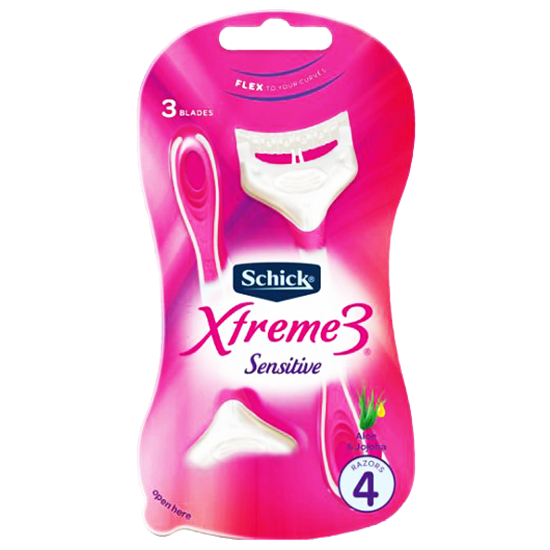 خودتراش زنانه شیک مدل Xtreme3 بسته 4 عددی