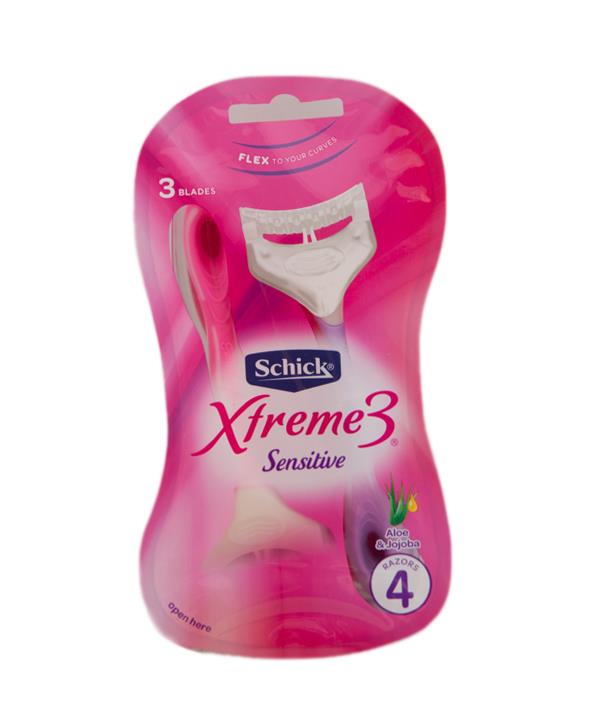 خودتراش زنانه شیک مدل Xtreme3 بسته 4 عددی