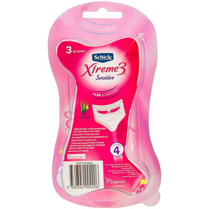 خودتراش زنانه شیک مدل Xtreme3 بسته 4 عددی