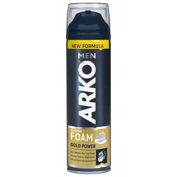 فوم اصلاح آرکو مدل Arko Shaving Foam Gold Power حجم 200 میل