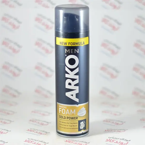 فوم اصلاح آرکو مدل Arko Shaving Foam Gold Power حجم 200 میل