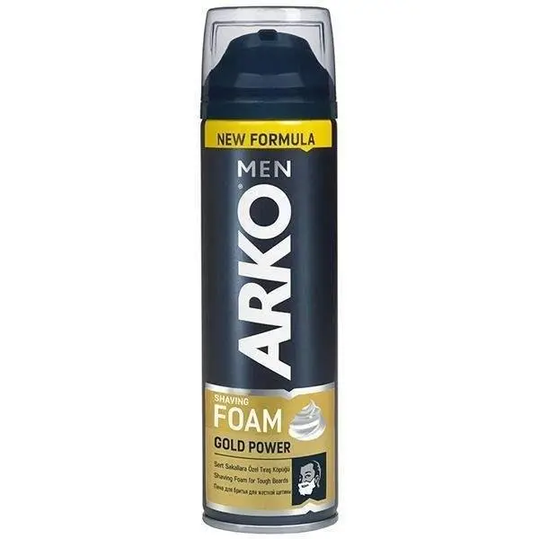 فوم اصلاح آرکو مدل Arko Shaving Foam Gold Power حجم 200 میل