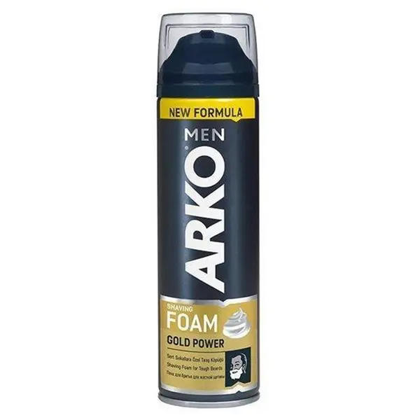 فوم اصلاح آرکو مدل Arko Shaving Foam Gold Power حجم 200 میل