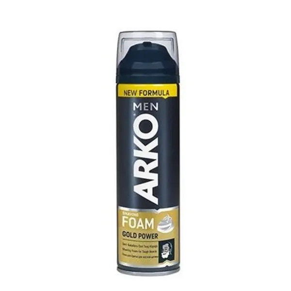 فوم اصلاح آرکو مدل Arko Shaving Foam Gold Power حجم 200 میل