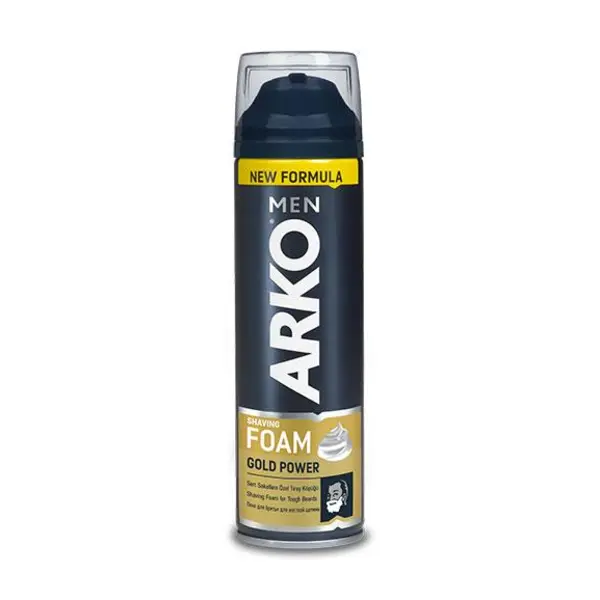 فوم اصلاح آرکو مدل Arko Shaving Foam Gold Power حجم 200 میل