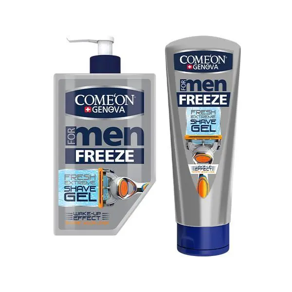 ژل اصلاح مردانه کامان مدل freez حجم 200 میل