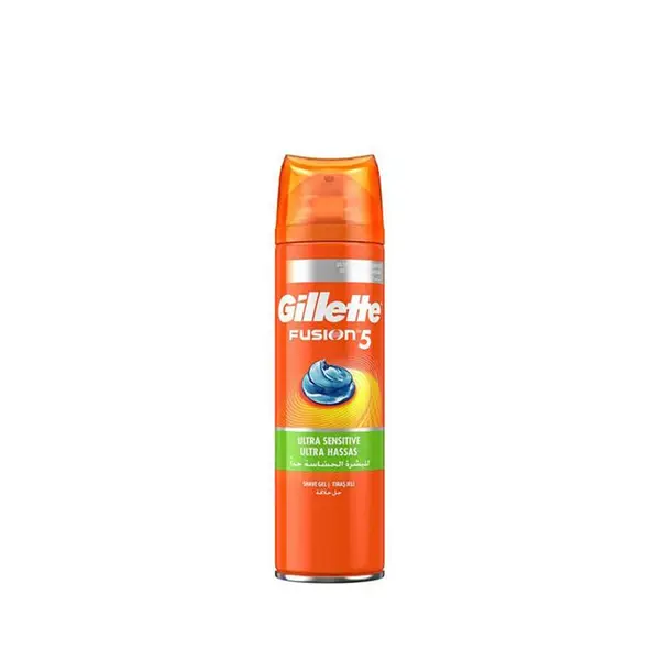 ژل اصلاح ژیلت سری Fusion5 مدل ULTRA SENSITIVE + COOLING حجم 200 میلی لیتر